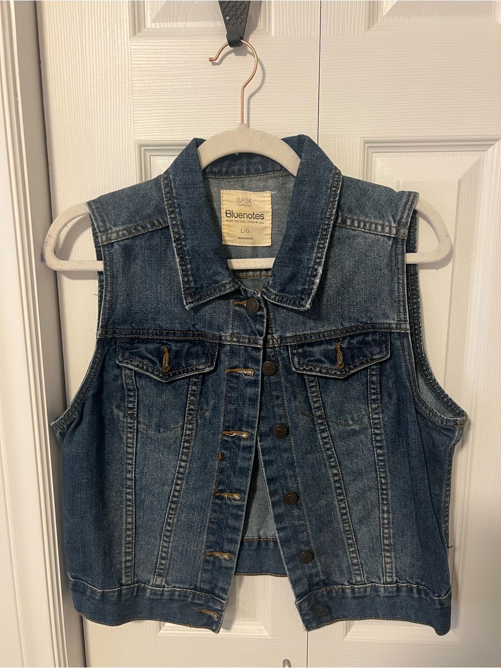 Bluenotes Washed Blue Denim Vest